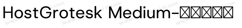 HostGrotesk Medium字体转换